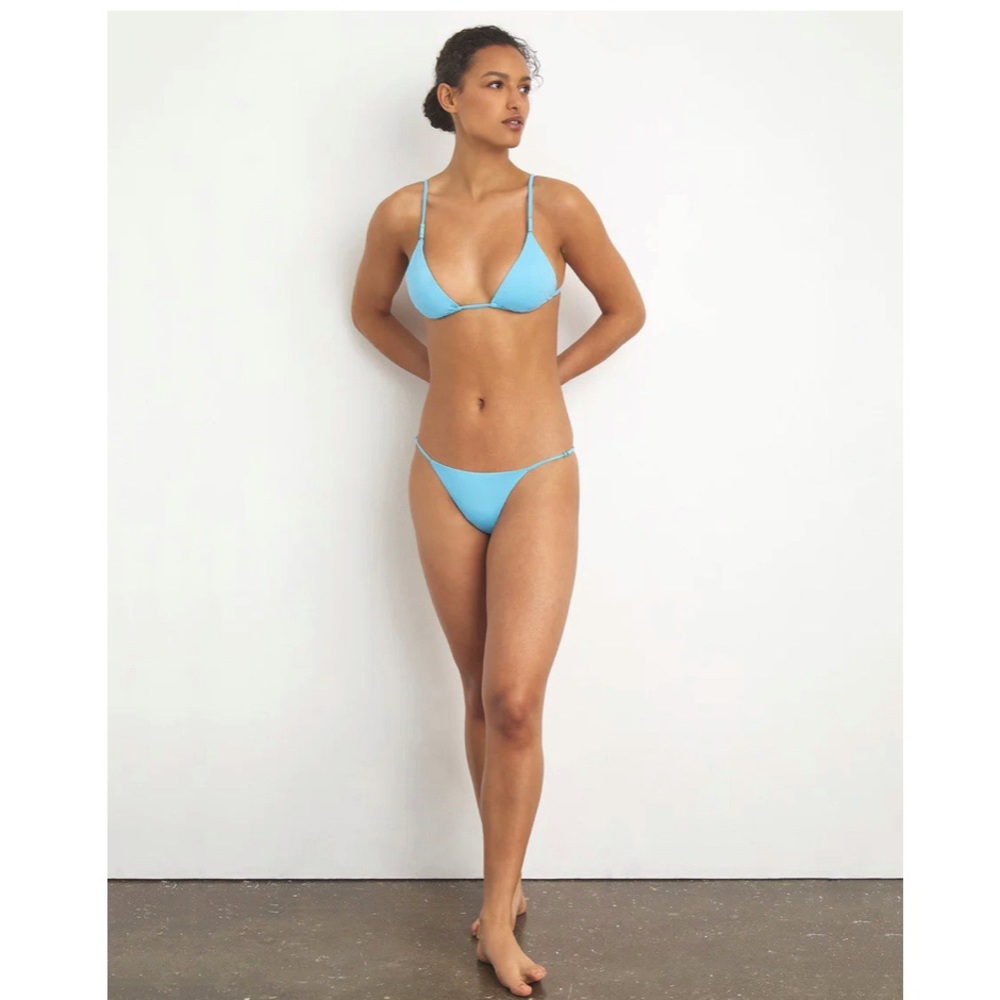 Onia Capri Blue Bikini Set, Alexa Top & Martina Bottom, NWT